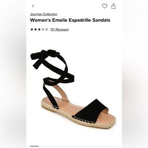 NWT Journey Collection Emilia Sandel - Size 7 1/2